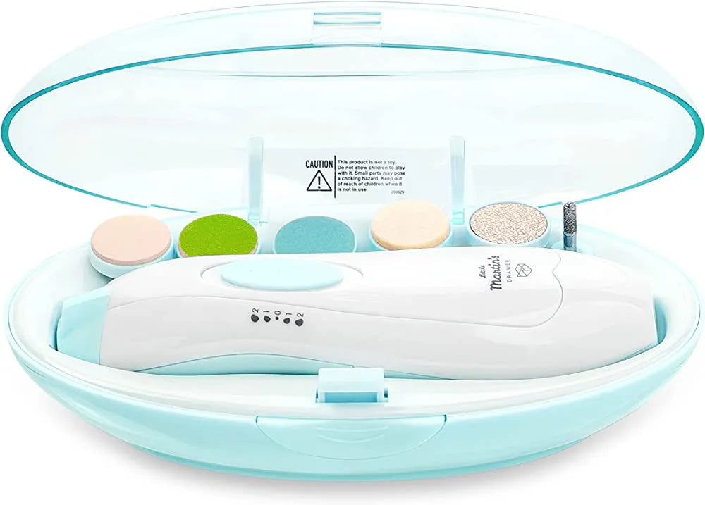 6 in 1 Baby Nail Trimmer Portable Electric Manicure Pedicure Nail Clippers Infant Newborn Baby Nail Cutter with LED Light