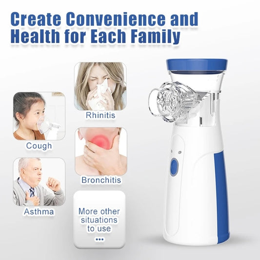 Portable Rechargeable Nebulizer | Inhaler Machine for Kids & Adults (0.5L)