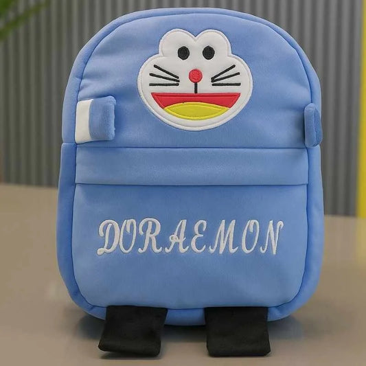 Cute Plush Doraemon Character Backpack | Stuffed School Bag & Gift