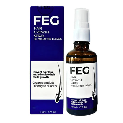 FEG Hair Growth & Anti-Hair Loss Serum – 50ml. Fast Regrowth & Anti-Hair Fall Solution (IMPORTED)