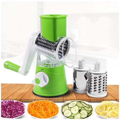 Multi-Functional Tabletop Drum Grater I Manual Vegetable Cutter Slicer & Grater | Chopper