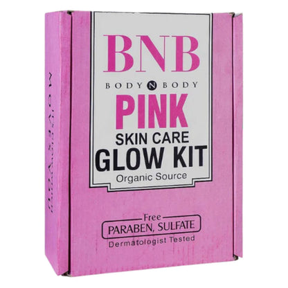 BNB Pink Face Glow Kit | Tone Up Wash | Mask | SPF | 3-in-1