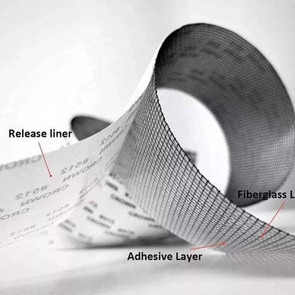 Mesh Roll Tape | Self-Adhesive Window Screen Repair Patch | 3M Anti-Insect Fiberglass