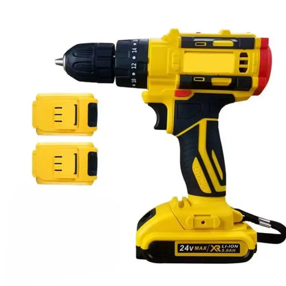 Dunlandi 24V Cordless Drill Machine Set | 2 Batteries + Tool Kit