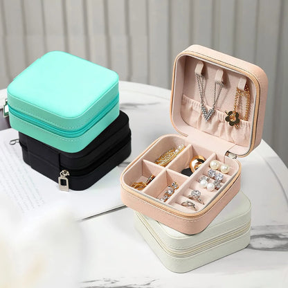 MINI Jewelry Organizer Box - Portable Faux Leather