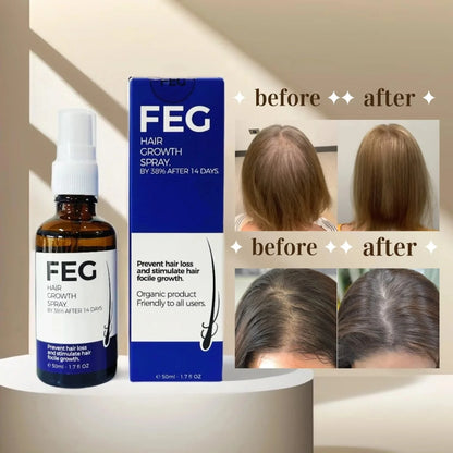 FEG Hair Growth & Anti-Hair Loss Serum – 50ml. Fast Regrowth & Anti-Hair Fall Solution (IMPORTED)