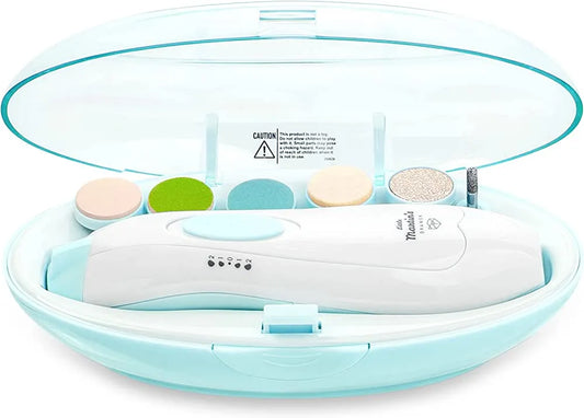 6 in 1 Baby Nail Trimmer Portable Electric Manicure Pedicure Nail Clippers Infant Newborn Baby Nail Cutter with LED Light