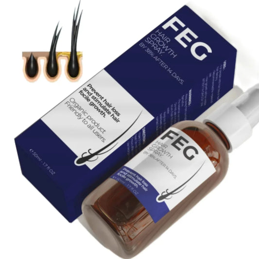 FEG Hair Growth & Anti-Hair Loss Serum – 50ml | FEG Plus Hair Growth Spray in Pakistan | Fast Regrowth & Anti-Hair Fall Solution