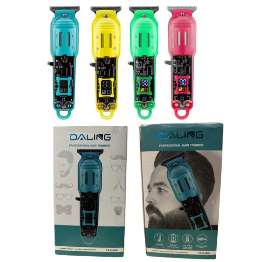 Darling Transparent LCD Electric Hair Trimmer | USB Rechargeable | Professional Grooming