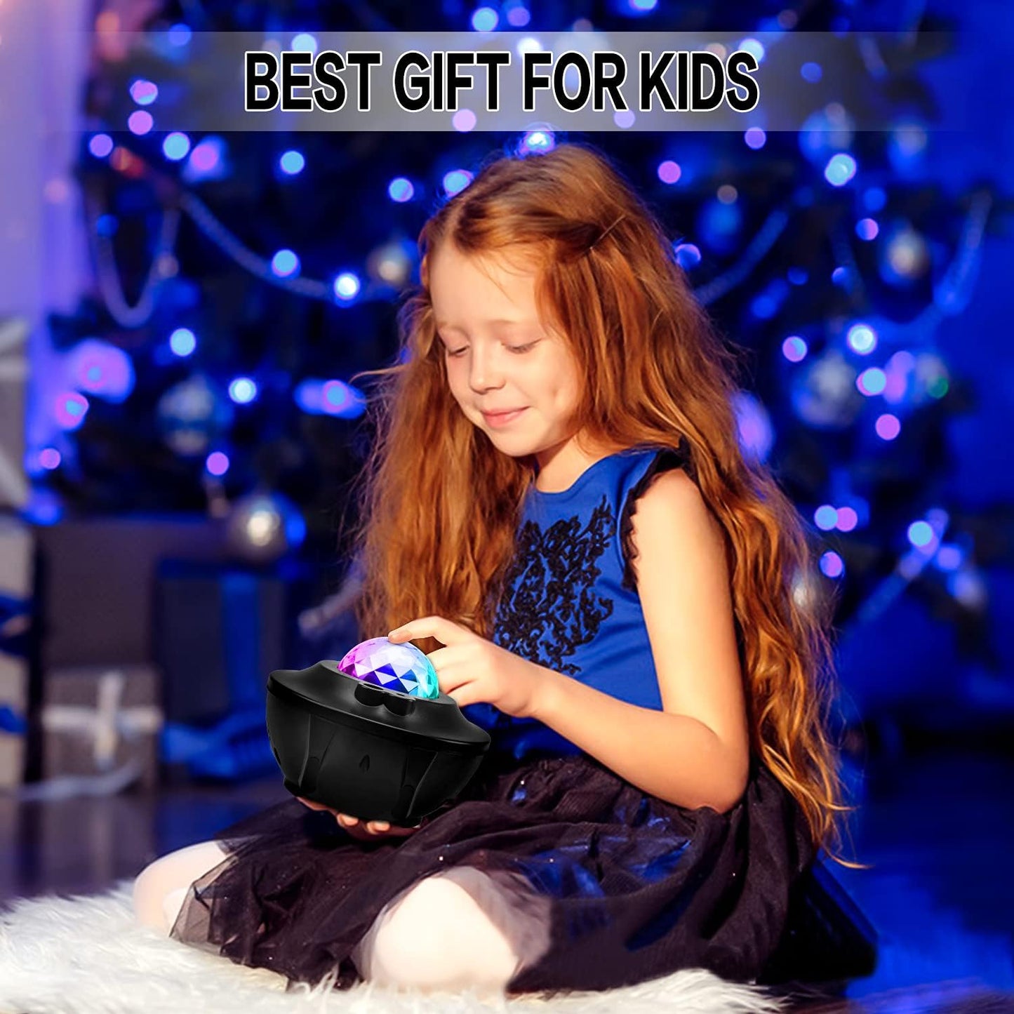 Galaxy Star Projector Lamp with LED Universe Effect & Speaker