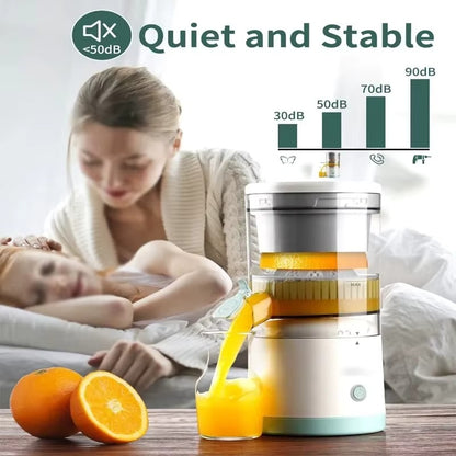 Portable Electric Citrus Juicer | USB Rechargeable, Hands-Free Orange & Lemon Juice Extractor, Easy to Clean