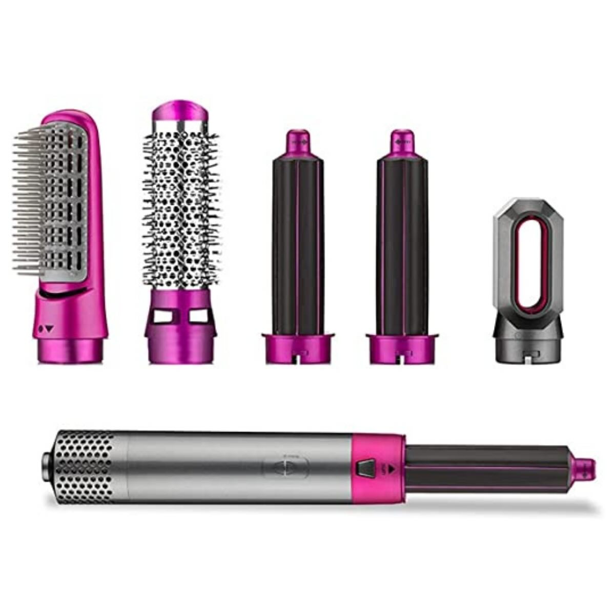 5-in-1 Electric Hair Dryer Brush Kit I Blow Dryer, Straightener, Curler & Volumizer