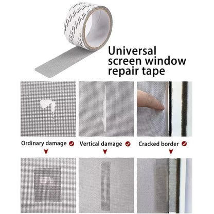Mesh Roll Tape | Self-Adhesive Window Screen Repair Patch | 3M Anti-Insect Fiberglass