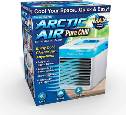 Arctic Air Ultra | 3-in-1 Mini USB Portable Air Cooler, Personal Evaporative AC with LED Night Light – Compact Air Conditioner for Home, Office & Travel