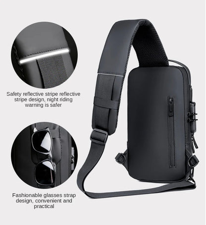 Multifunction Anti-Theft USB Charging Crossbody Shoulder Bag | Stylish, Secure, and Ready for Adventures