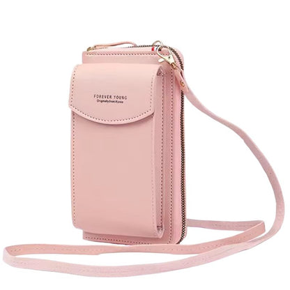 Portable Soft Leather Women’s Crossbody Bag | Wallet & Mobile Phone Purse