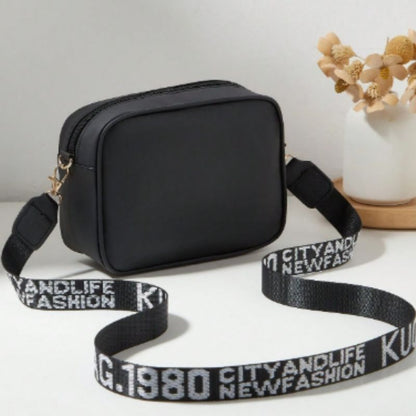 Leather Handbag for Girls & Women | Stylish Shoulder Bag for Daily Use & Gift | Black