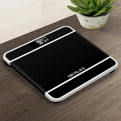 iScale Digital LED Electronic Bathroom Weighing Scale | Tempered Glass, Automatic, Accurate, Body Weight Monitor | Random Colors