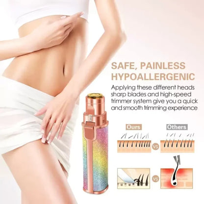 Flawless 2-in-1 Eyebrow Trimmer | Rechargeable Hair Remover