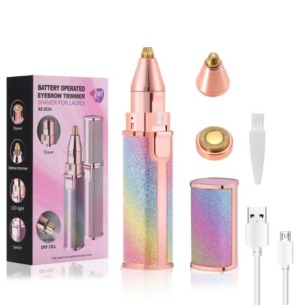 Flawless 2-in-1 Eyebrow Trimmer | Rechargeable Hair Remover