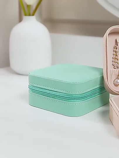 MINI Jewelry Organizer Box - Portable Faux Leather