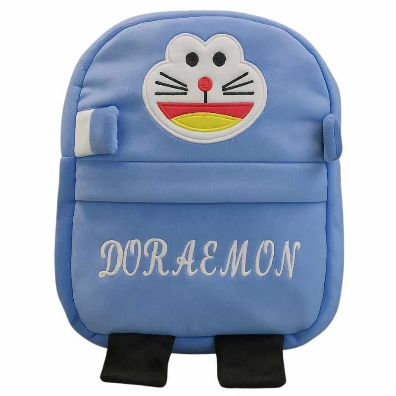 Cute Plush Doraemon Character Backpack | Stuffed School Bag & Gift