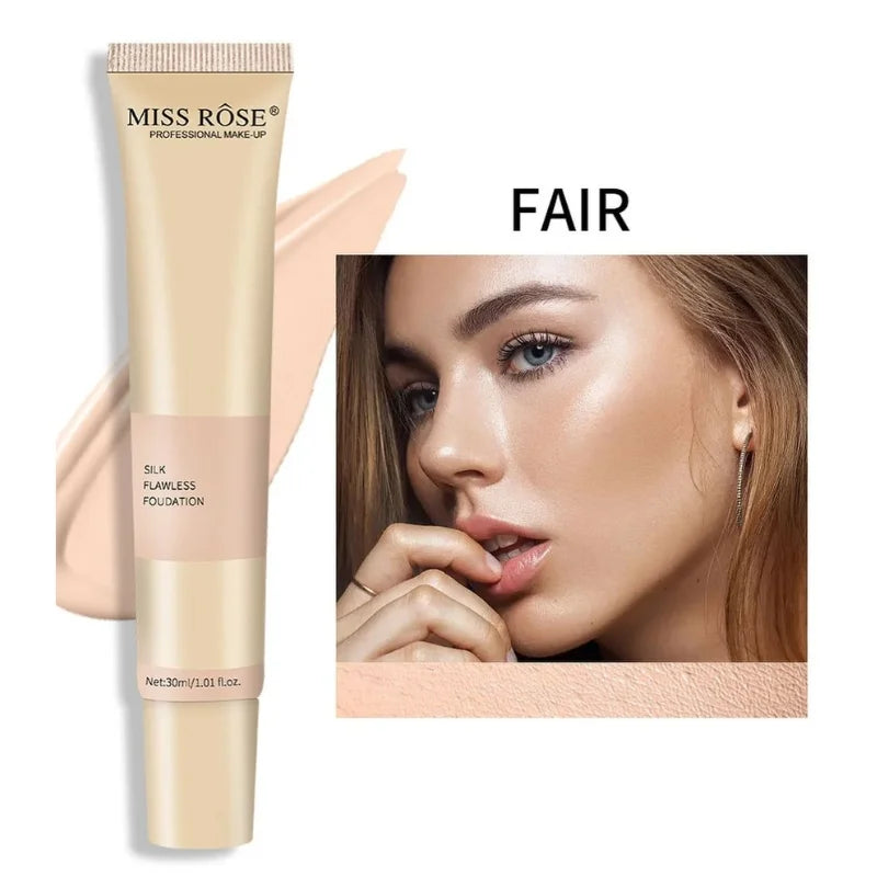 Miss Rose Silk Flawless Foundation | Long-Lasting 5 Shades (IMPORTED)