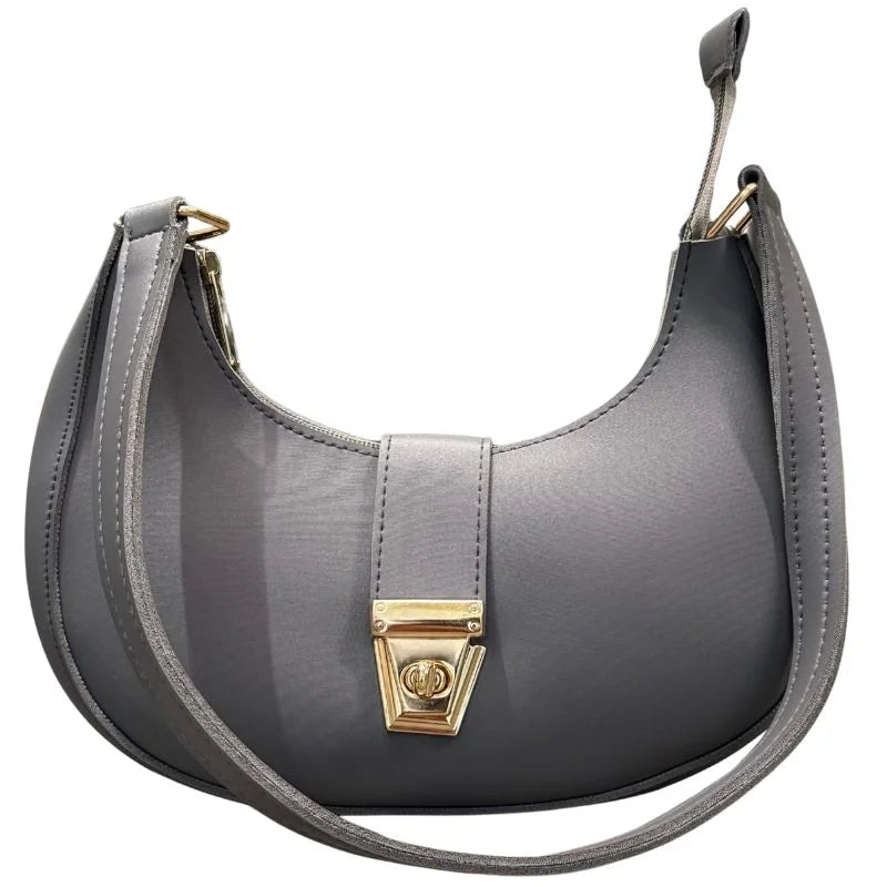 Crescent Luxury Faux Leather Shoulder Bag | Elegant Handbag for Women 5 Colors