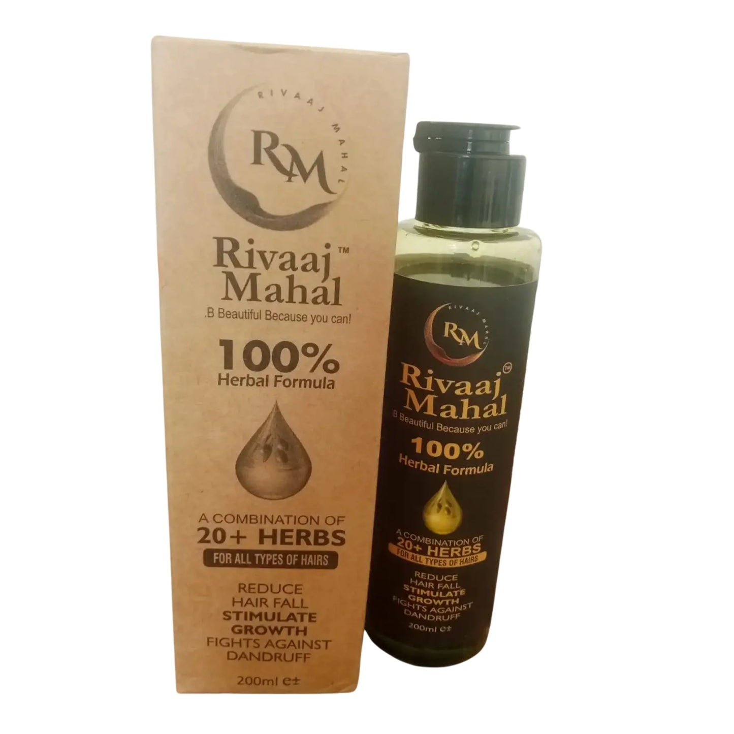 Rivaaj Mahal Herbal Hair Oil 100% | 20+ Herbs for Strong & Healthy Hair