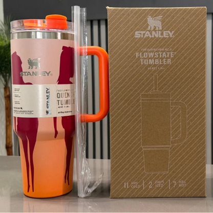 Orange Barbie Stanlay Tumbler | H2.0 Tumbler 1.18L Limited Edition Double Wall Vacuum Insulated