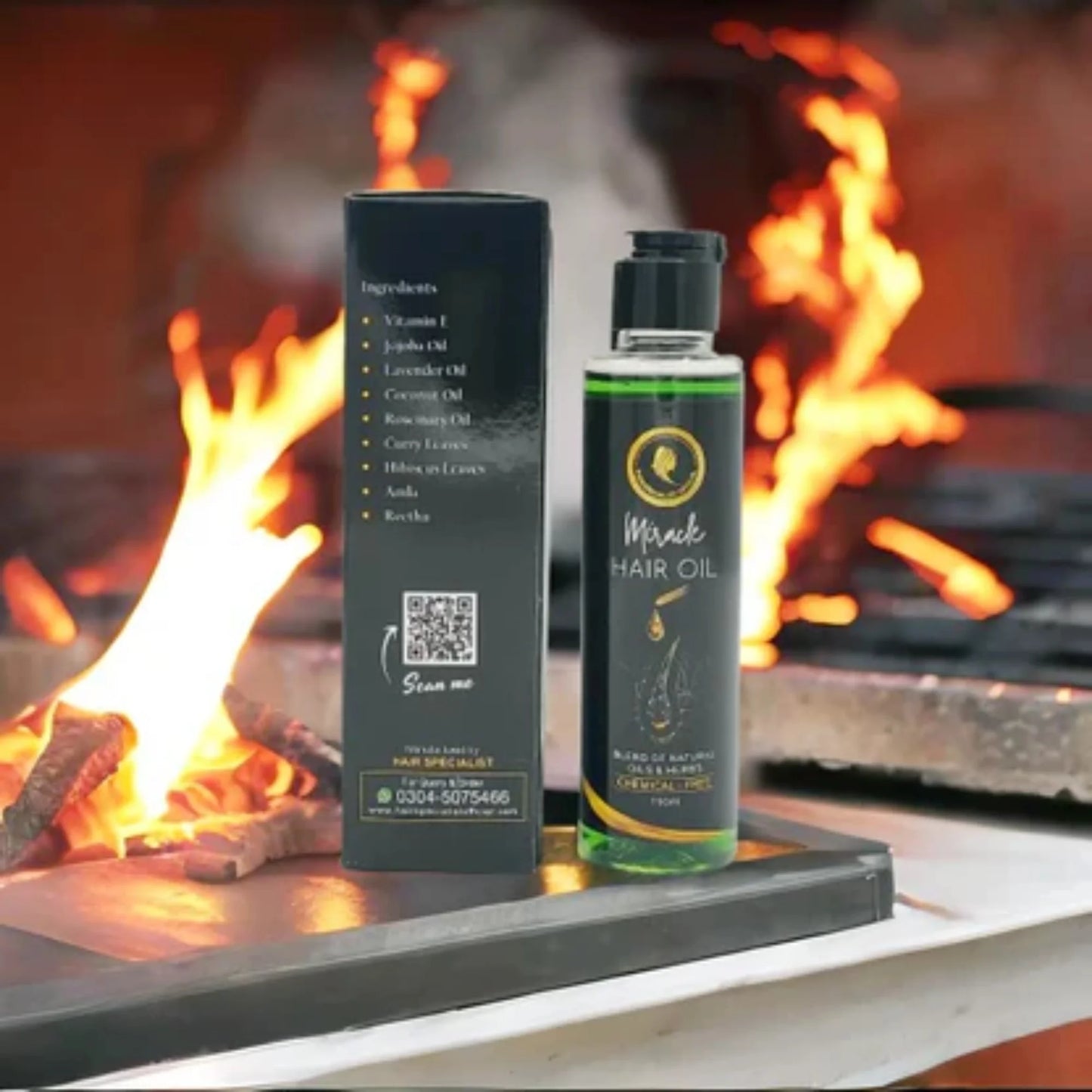 Miracle Herbal Hair Oil 150ml | Hair Growth, Strengthening & Shine Formula Herbal hair growth solution