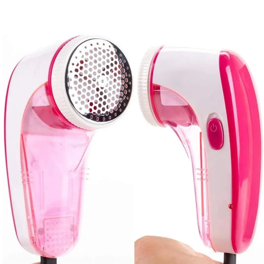 XINGCHAO Lint Remover AD-218 Pink White Portable Fabric Shaver USB Rechargeable with 3 Steel Blades