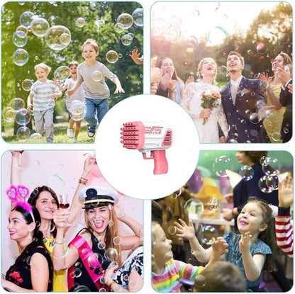 Bazooka Bubble Water Gun | Rechargeable Bubble Blaster Toy for Kids | Outdoor Fun