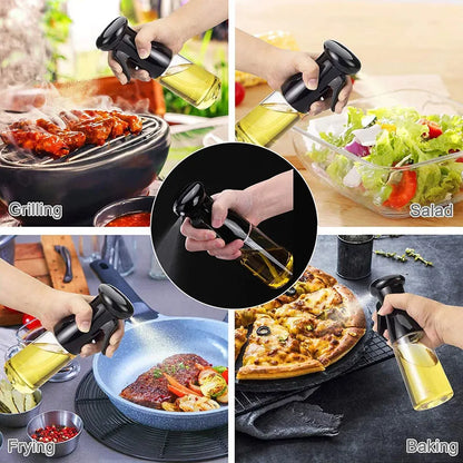 Plastic Glass Kitchen Cooking Spray Bottle
