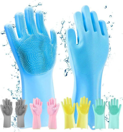 Multipurpose Cleaning Washing Gloves for Kitchen, Bathroom, Car, Pet.
